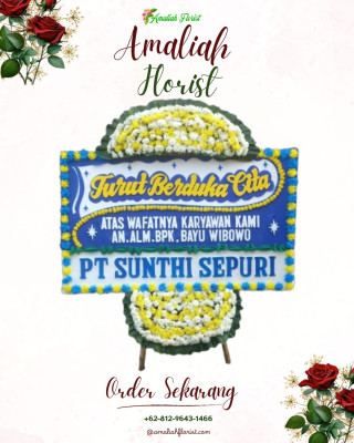 Papan Bunga Duka di Ceper