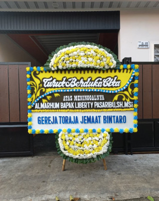 Papan Bunga Duka di Ceper